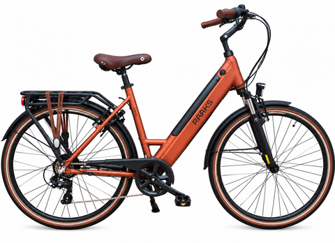 Raaks Eton Elektrische damesfiets achtermotor & Shimano 7 versnellingen