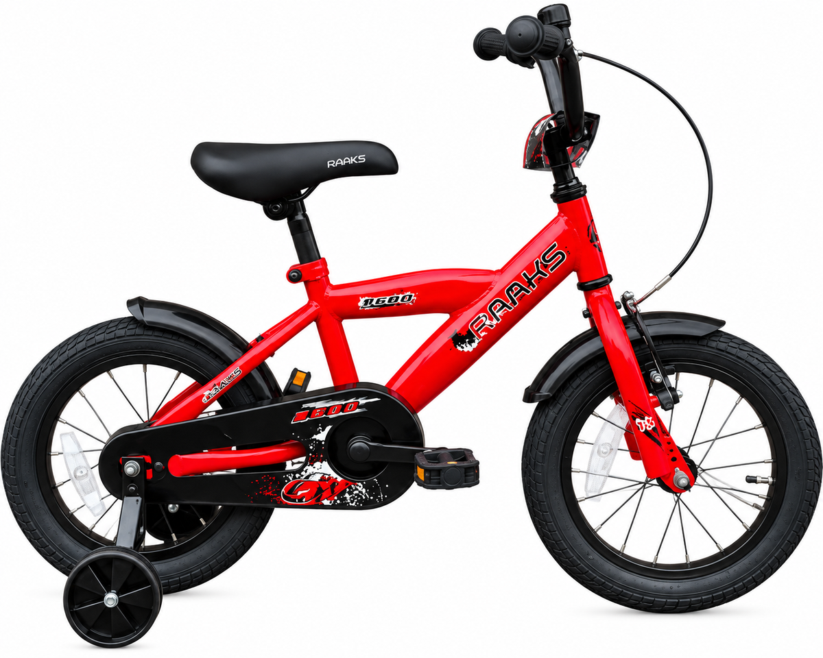 Raaks Bobo Boys’ Bike 14 Inch Red