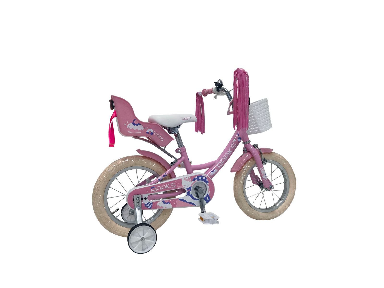 Raaks Coco Meisjesfiets 14 & 18 inch Roze