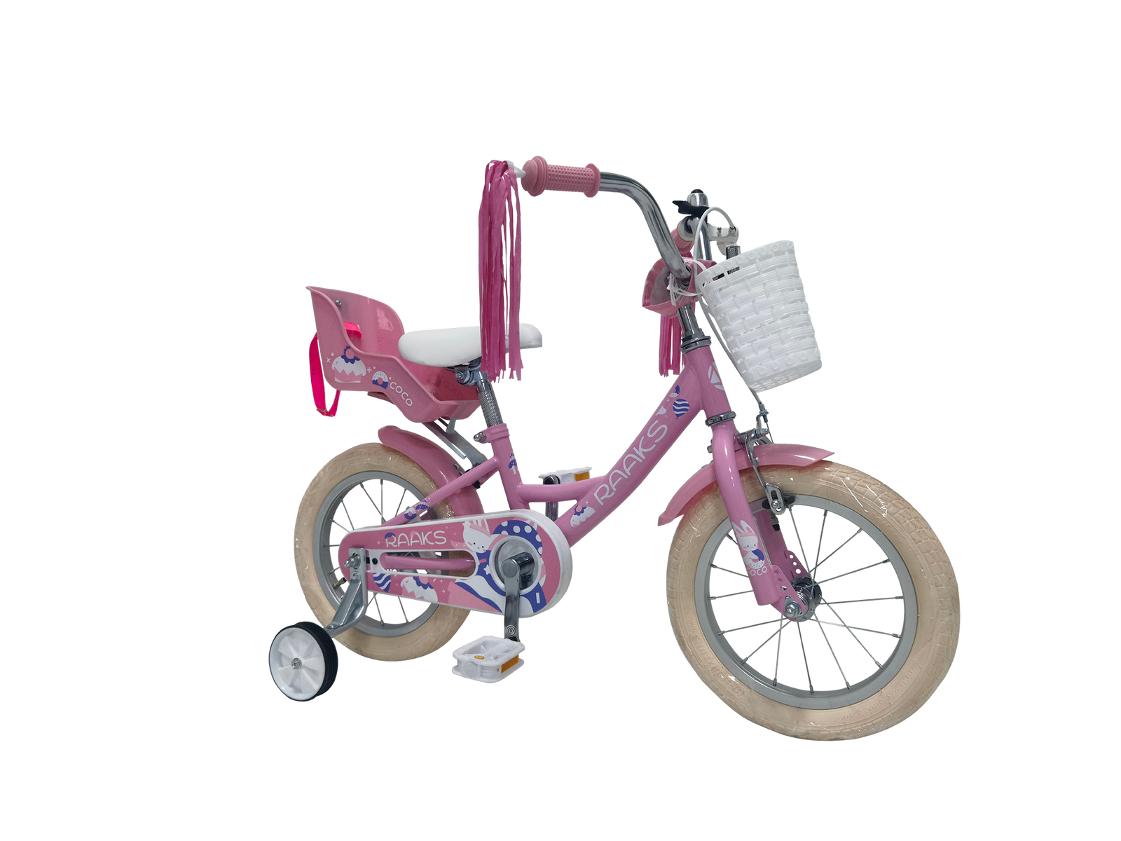 Raaks Coco Meisjesfiets 14 & 18 inch Roze